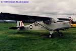 Auster Mk III VH-ALS on display at the AAAA fly-in at Woodonga during the 1980s.