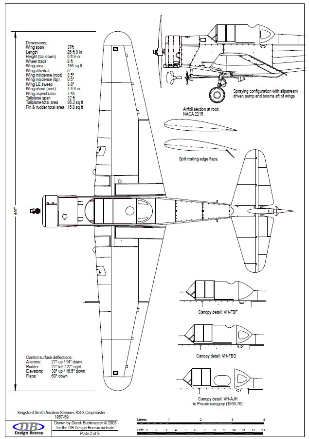 DB Design Bureau - Drawings of the Kingsford Smith Aviation Services KS-3